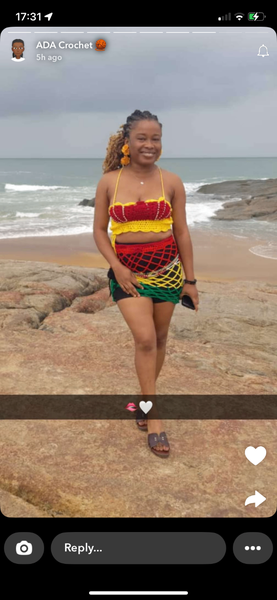 Colorful Crochet Beach Set