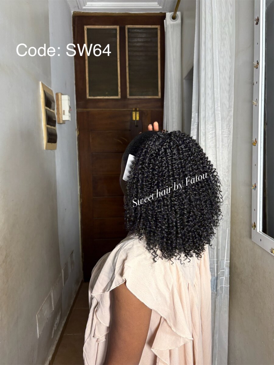 Postiche court bouclé SW64