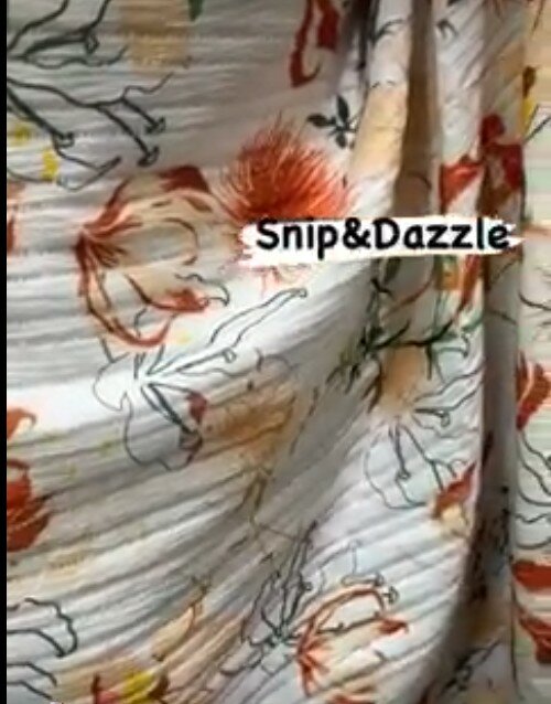 Our Designer Pleats are in Fabric is double length 