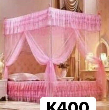 Canopy for bed pink