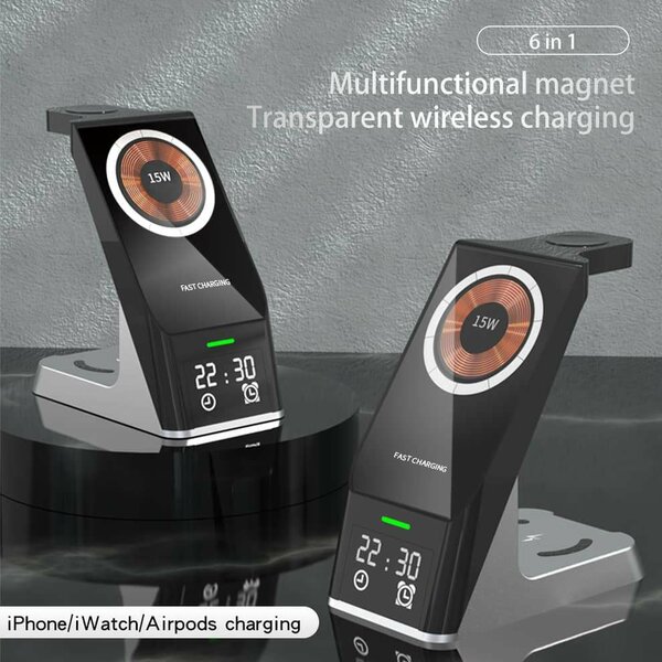 Chargeur sans fil 6 en 1 rapide