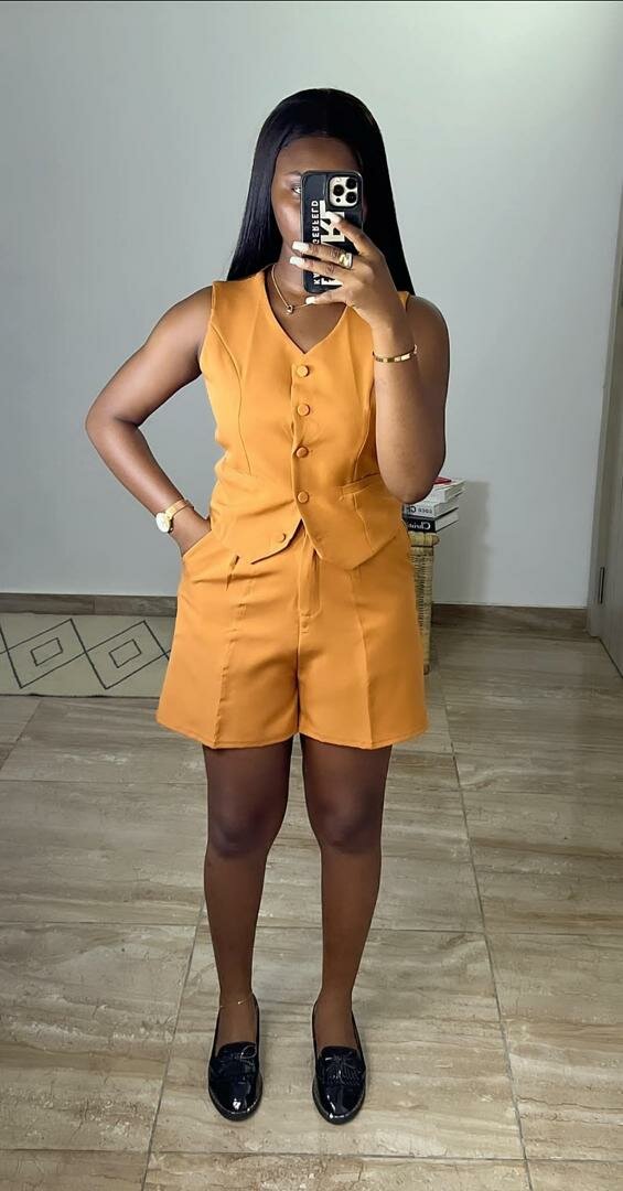 Combishort élégant femme