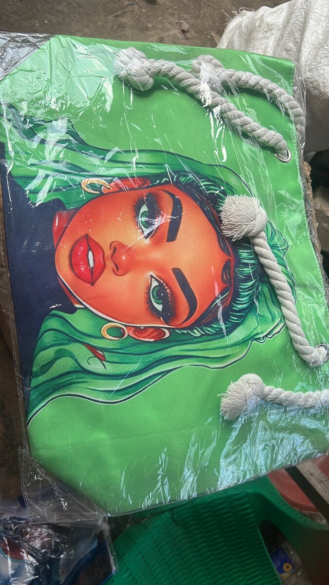 Sac cabas en toile imprimée