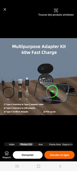 Kit Adaptateur USB-C Multifonction 60W