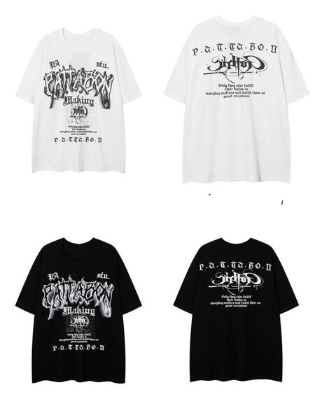 T-shirt unisexe graphique streetwear