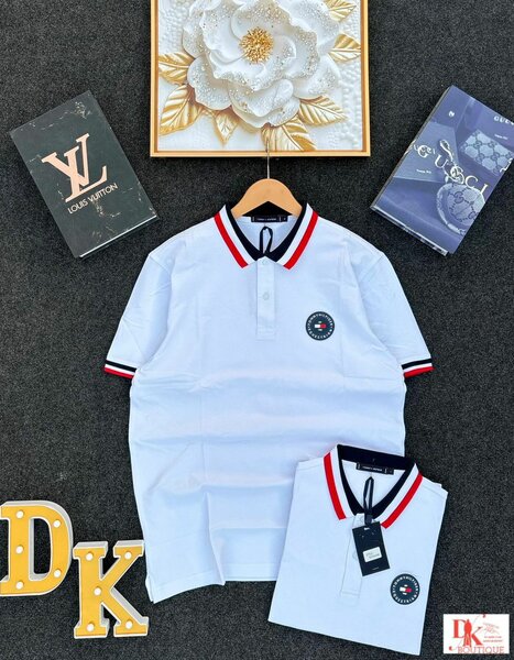 Polo homme rayé élégant