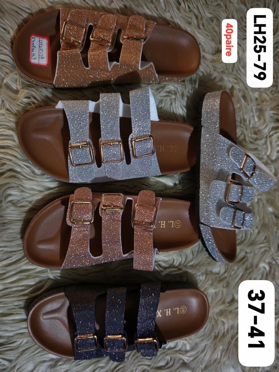 Sandales élégantes avec boucles