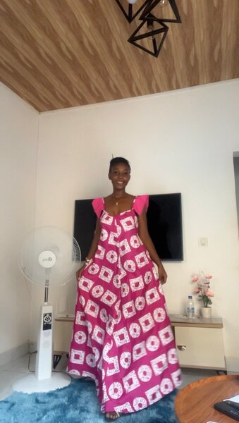 Robe Maxi Évasée Imprimée