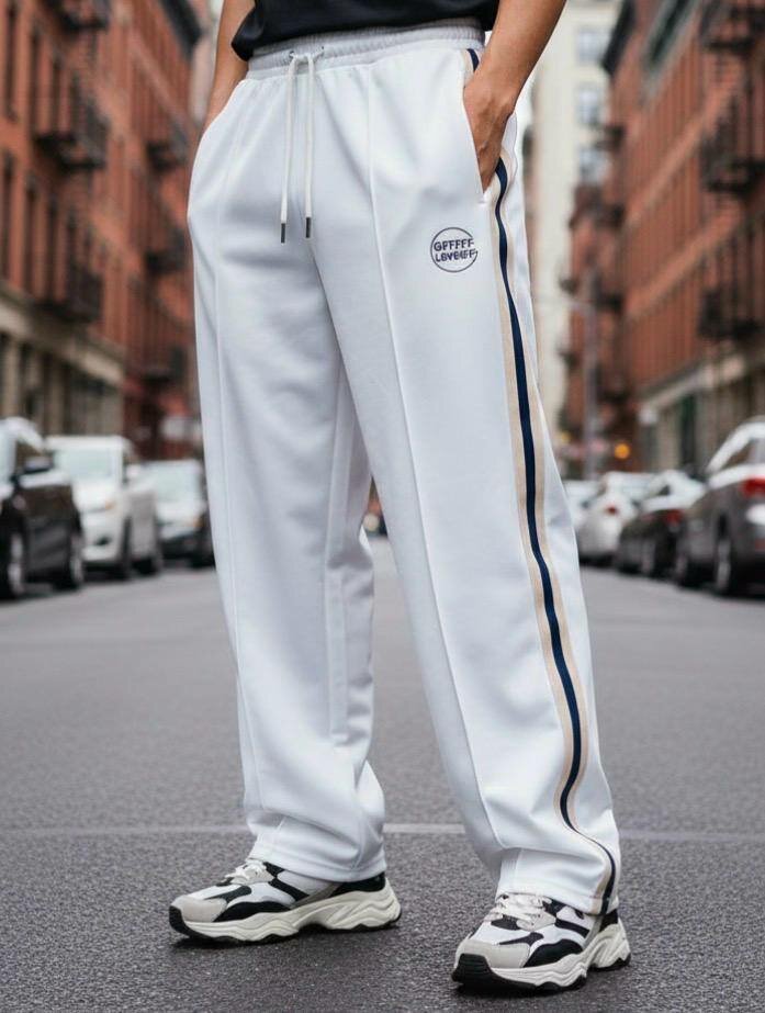 Pantalon de jogging blanc tendance