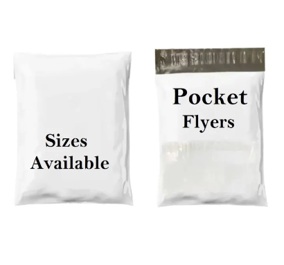 50-500 Courier Flyers Shipping Bags With Large Address Label Pocket