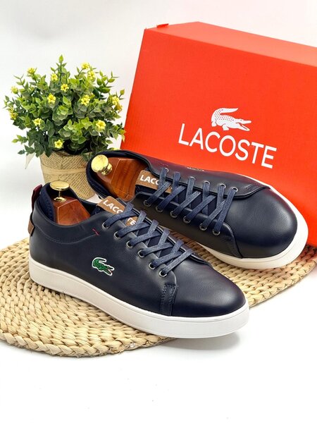LACOSTE NAVY AND WHITE CLASSIC