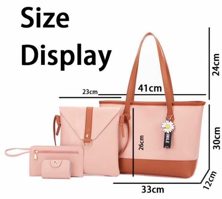 Ladies Bags 4in1 peach