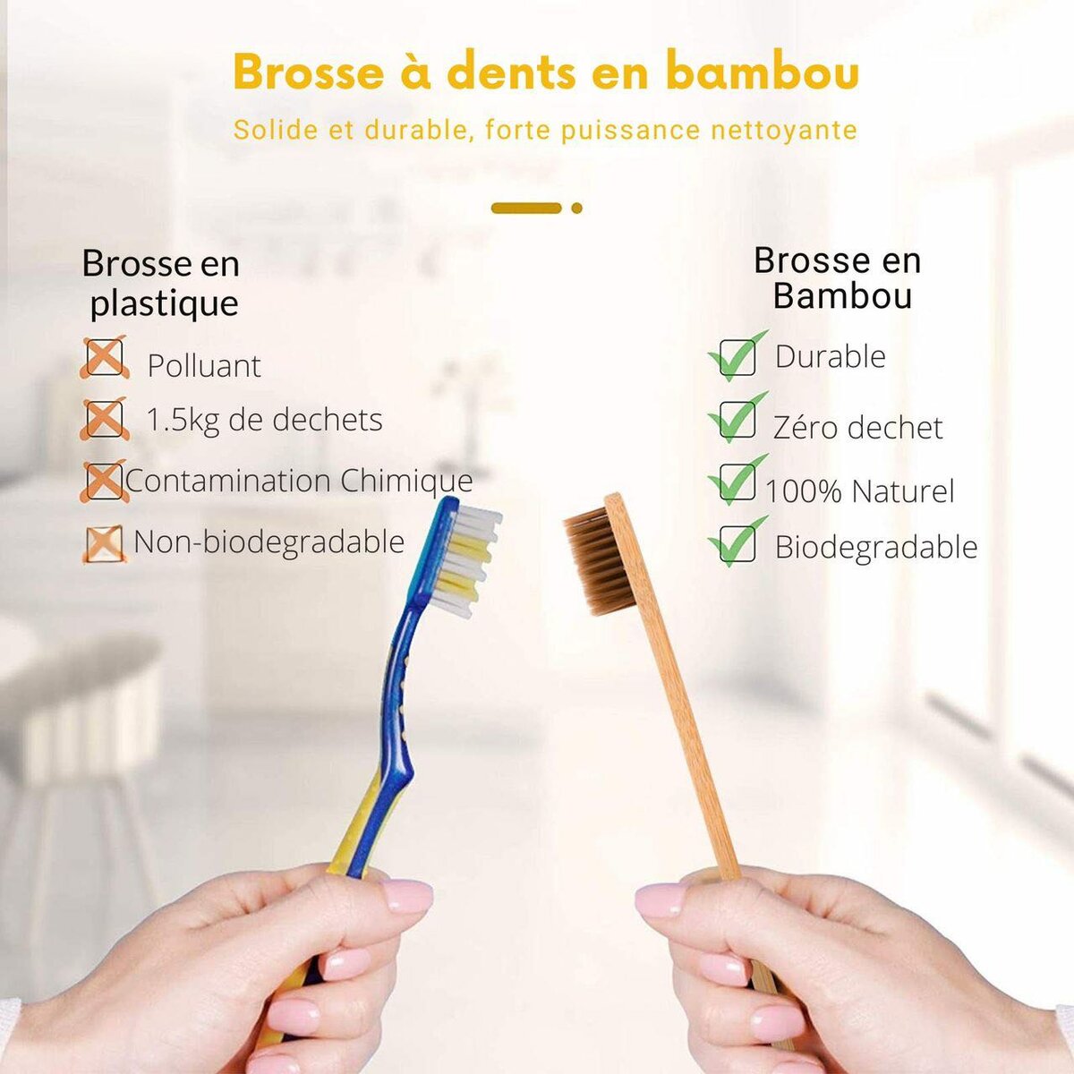 Brosses à dents en bambou