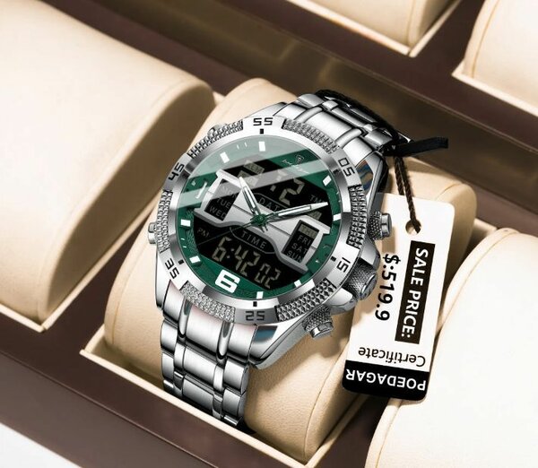 Montre bracelet en acier inoxydable