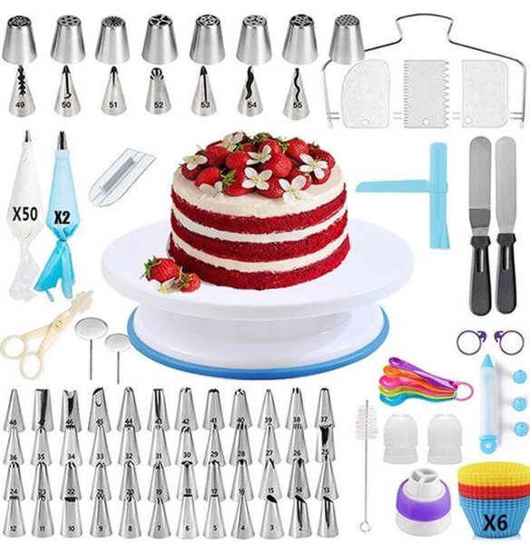 Set de décoration de gâteau 52 pièces