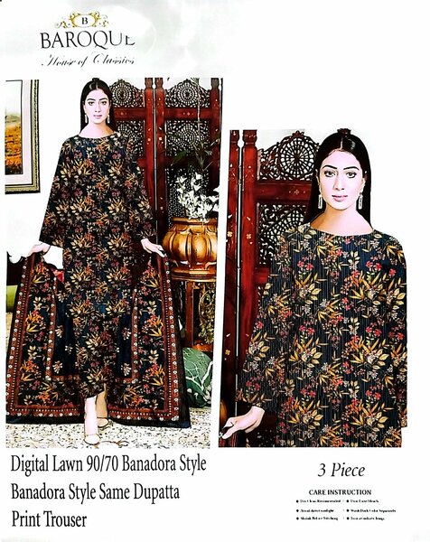 Digital Printed Lawn