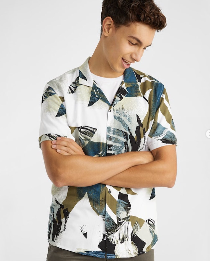 YD SEBBY VISCOSE PRINT SHIRT