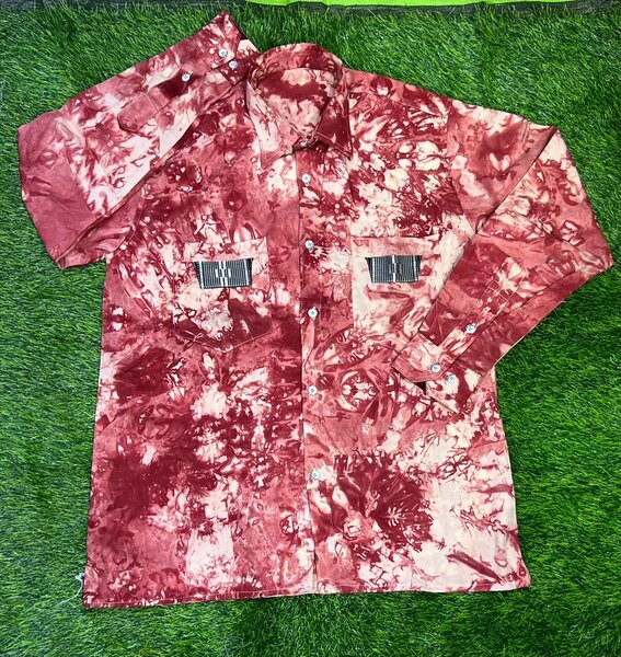 Chemise à motifs batik homme