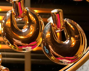 set of earrings Gold plated