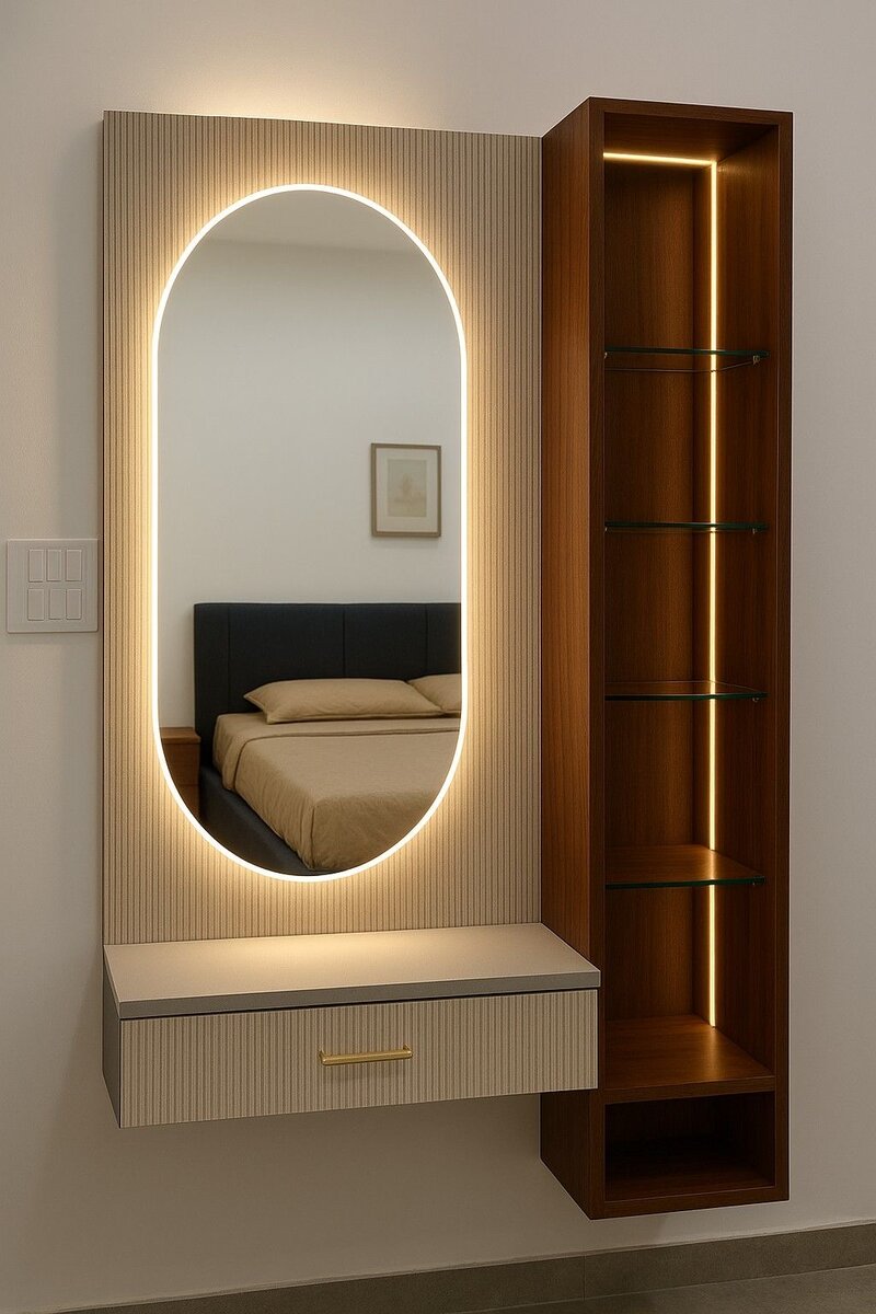 Miroir mural moderne LED