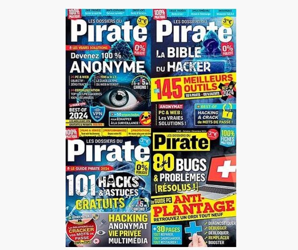 Pack Les Dossiers du Hacker - Année 2024