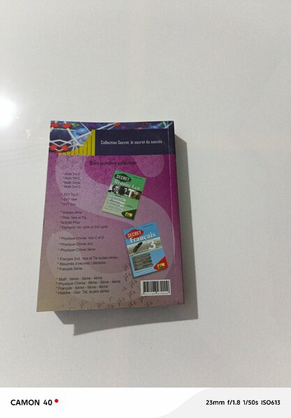 Secret physique chimie Tle CDE