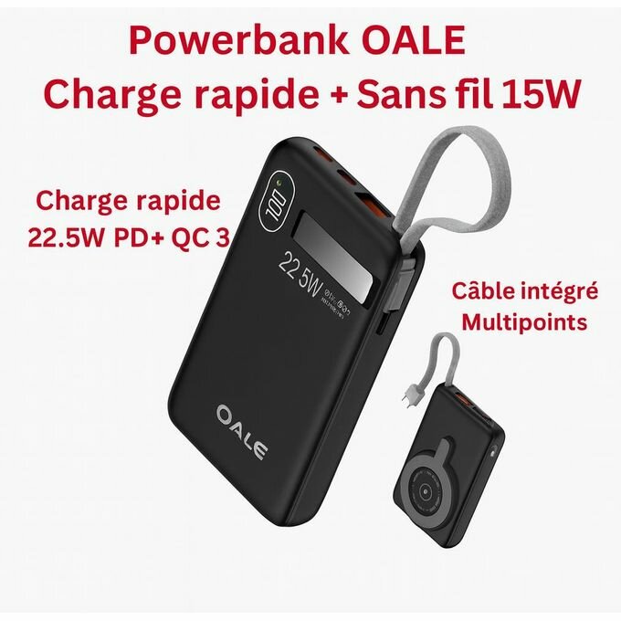 Chargeur Powerbank OALE 22.5W