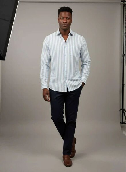 Chemise Rayée Élégante Homme