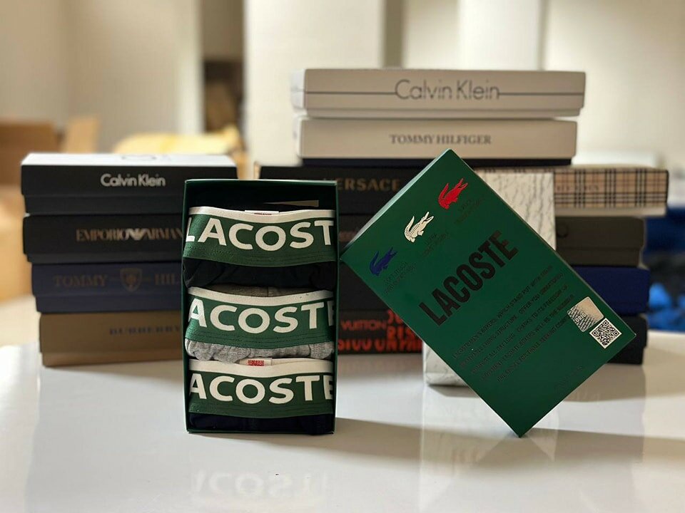 Ensemble de caleçons pour hommes LACOSTE  3pcs dans un paquet