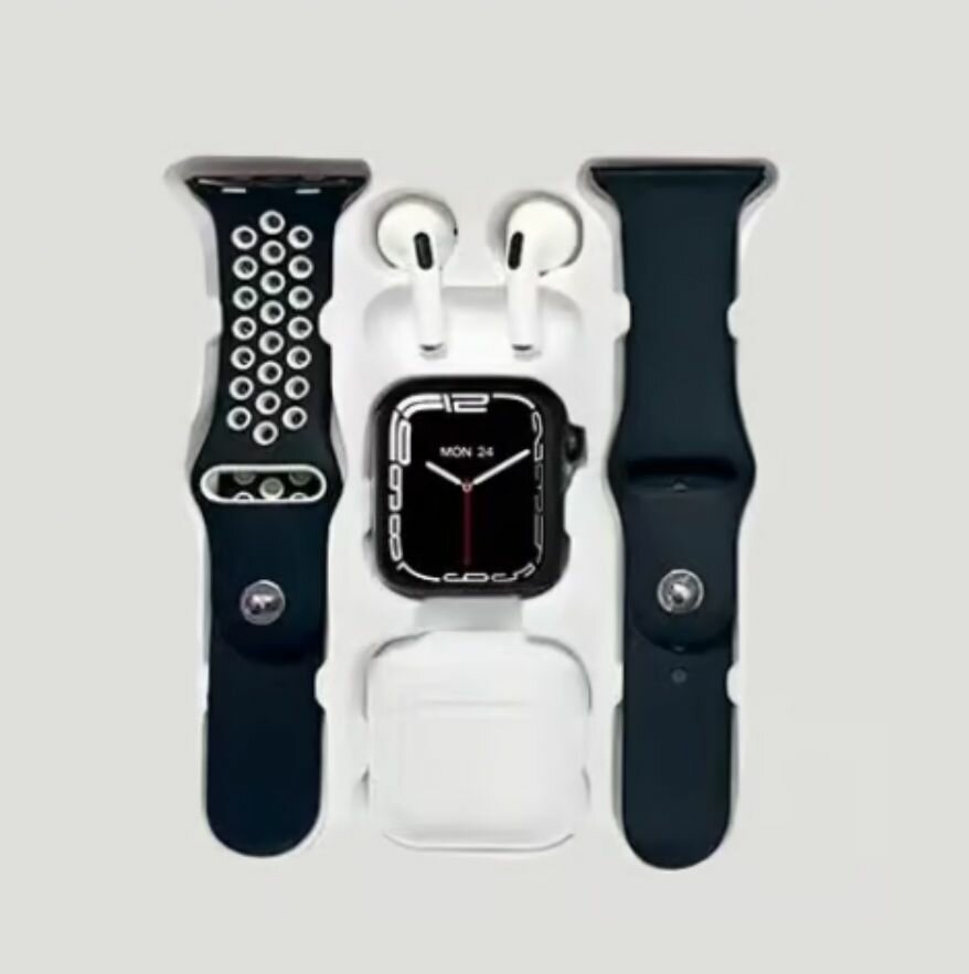 MONTRE CONNECTÉE +AIRPOD PRO 5+ 2 BRACELETS