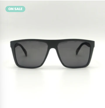 Square Matt Gray Men Sunglasses