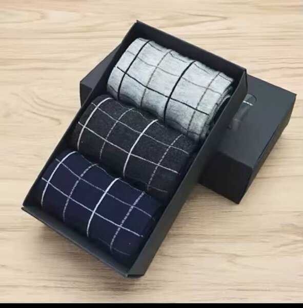 Chaussettes en coton à motifs