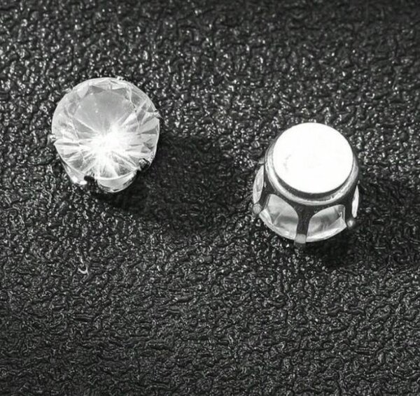 Boucles d'oreilles magnétique strass