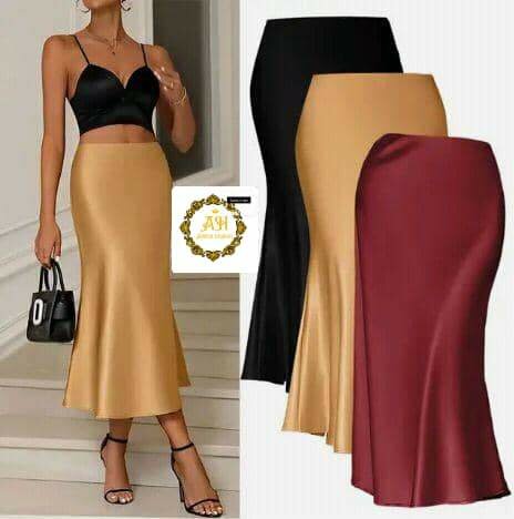 Jupe Longue Satinée Élegante