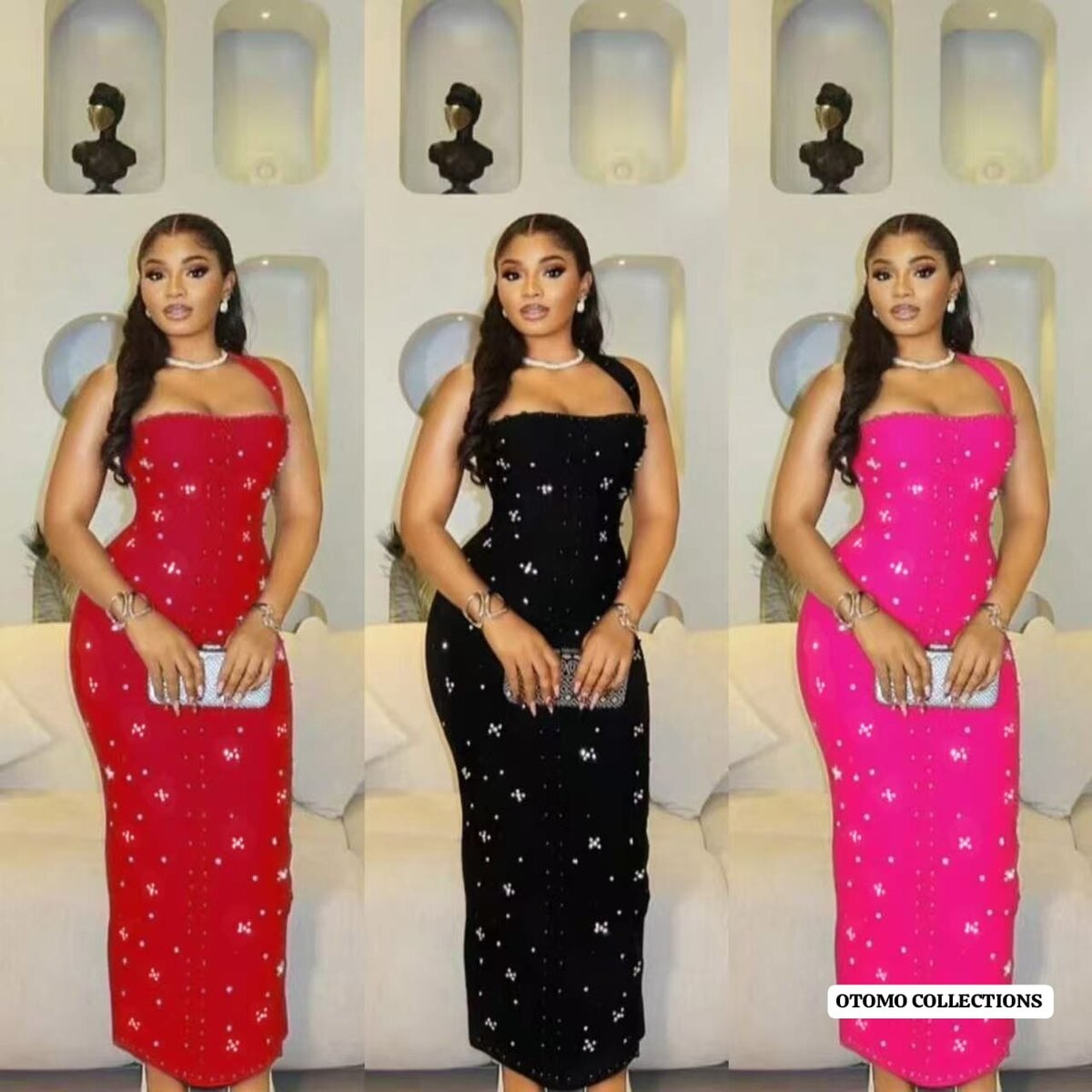 Robe Noire Étoilée Élegante