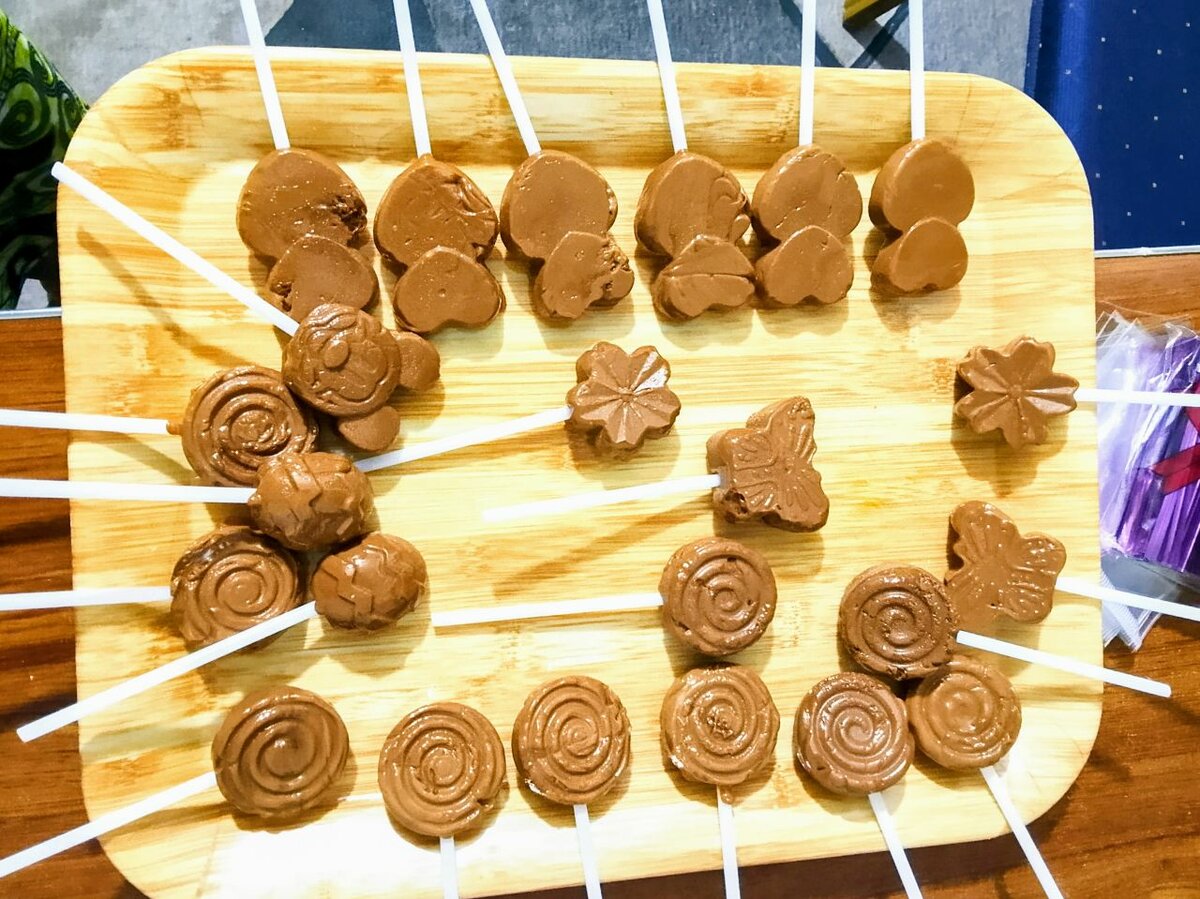 Paquet de 80 Toffees sucettes