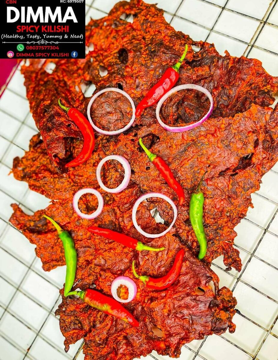 Viande séchée épicée (kilishi)