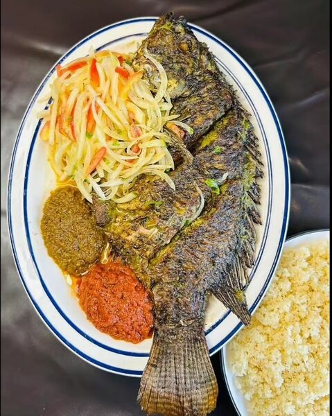 Poisson Grillé Africain