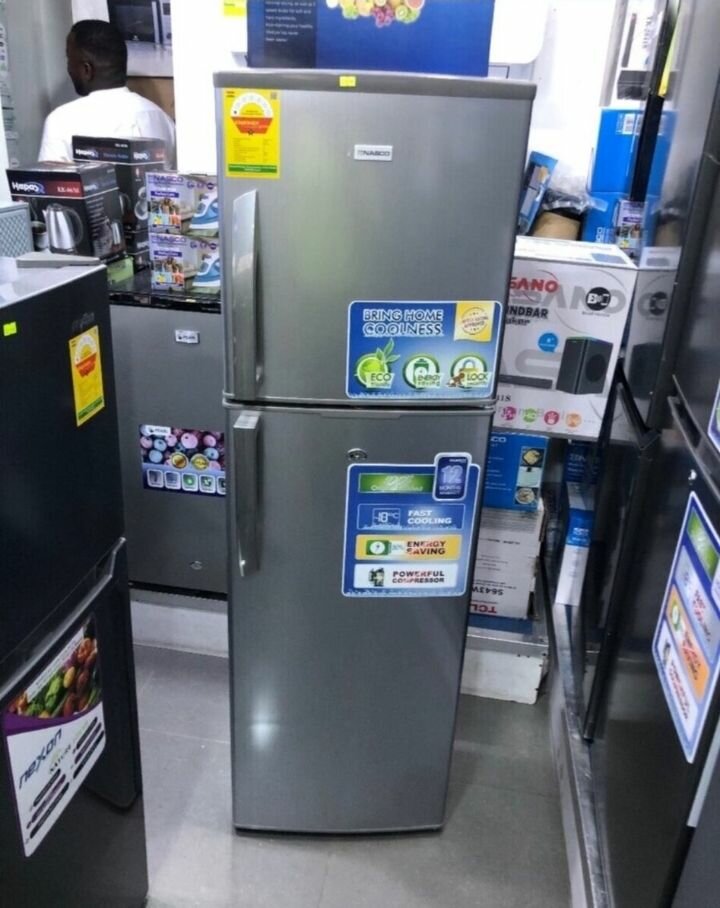 Nasco top freezer  with double door fridge 165 liters