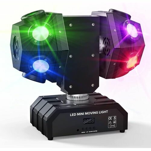 Projecteur Jeu de lumière 2 têtes rotatives