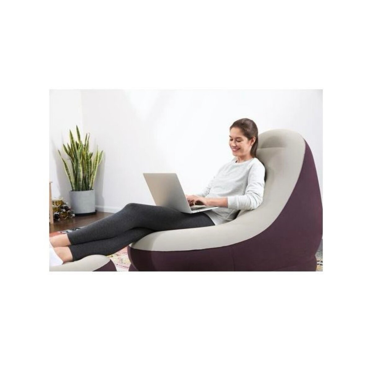 Bestway Fauteuil gonflable et repose-pieds Comfort Cruiser