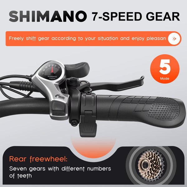 Vélo électrique Shimano 7 vitesses