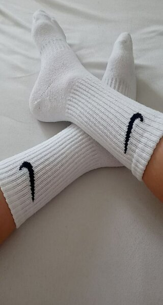 Chaussettes de sport blanches