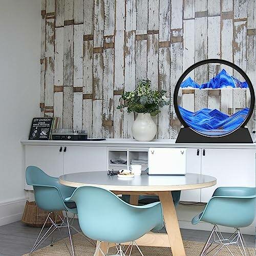 Cadre décoratif sable bleu