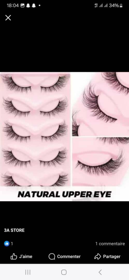 Faux Cils Naturels Hauts