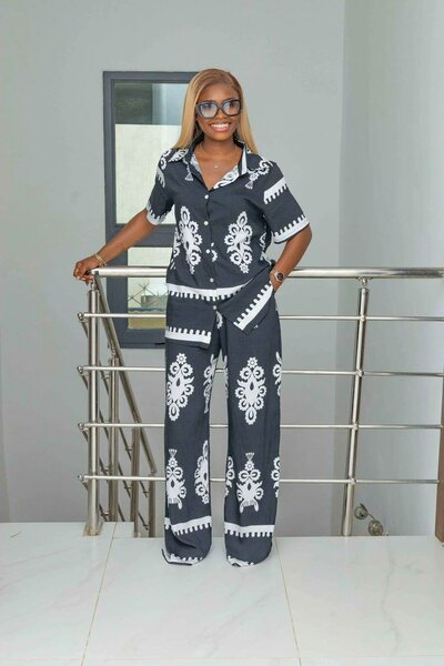 Pyjama femme imprimé floral