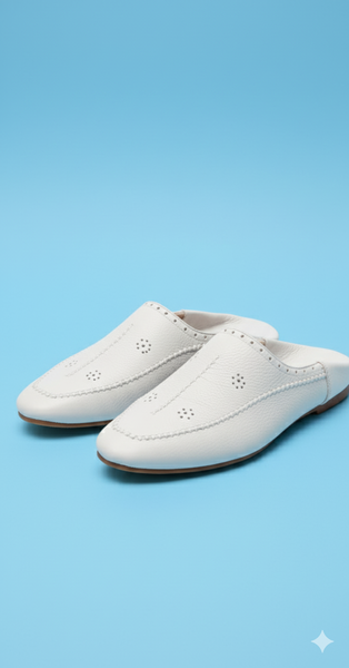 Chaussure babouche hommes cuir