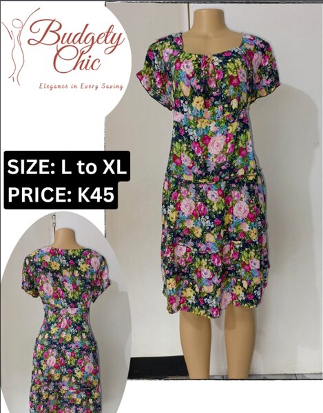 Chic women's dress color size: l - xl