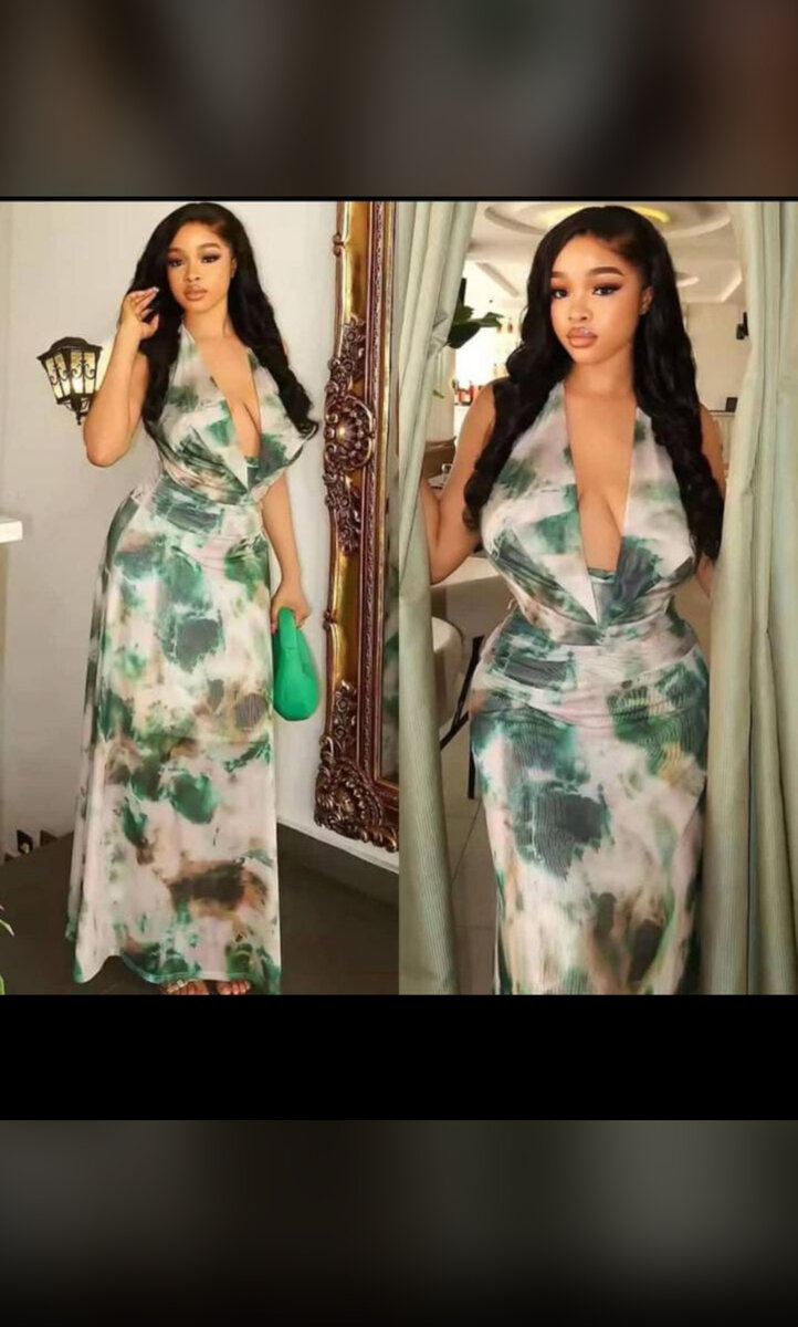 Robe Maxi Élégante Imprimée