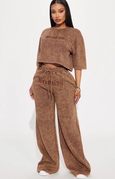 Ensemble décontracté marron